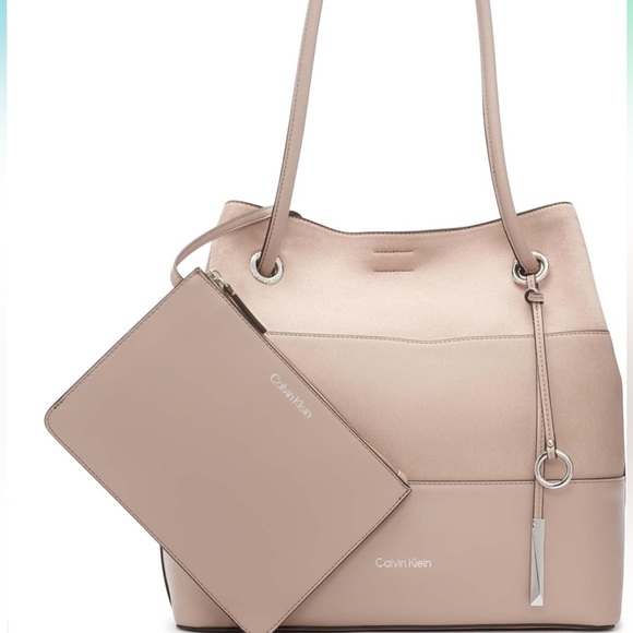 Calvin Klein Handbags - NWT Calvin Klein Gabrianna Bubble Lamb North/South Key Item Tote w/ Dust Bag
